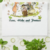 国立公園百年記念写真家漫画 キッチンタオル (折り畳み)