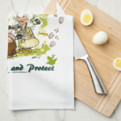 国立公園百年記念写真家漫画 キッチンタオル (四つ折り)