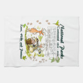 国立公園百年記念写真家漫画 キッチンタオル (横)