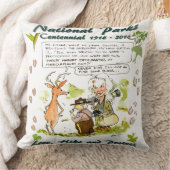 国立公園百年記念写真家漫画 クッション (ブランケット)