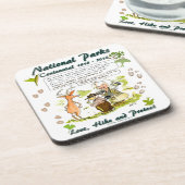 国立公園百年記念写真家漫画 コースター (左側)
