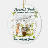 国立公園百年記念写真家漫画 セラミックオーナメント (左)