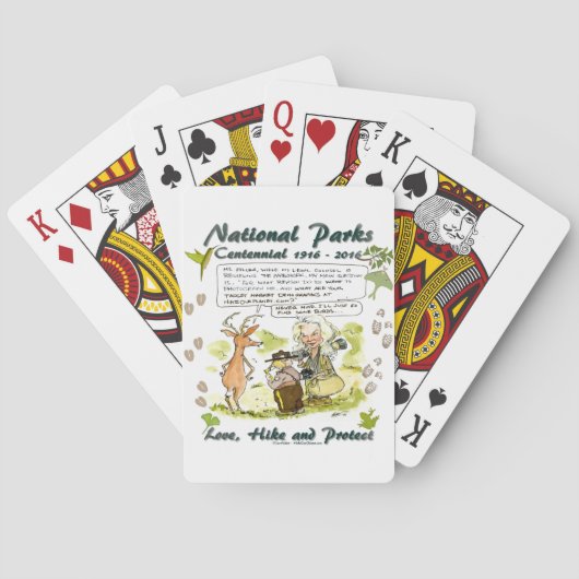 国立公園百年記念写真家漫画 トランプ (裏面)