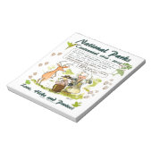 国立公園百年記念写真家漫画 ノートパッド (回転)