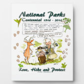 国立公園百年記念写真家漫画 フォトプラーク (正面)