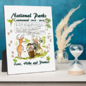 国立公園百年記念写真家漫画 フォトプラーク (側面)