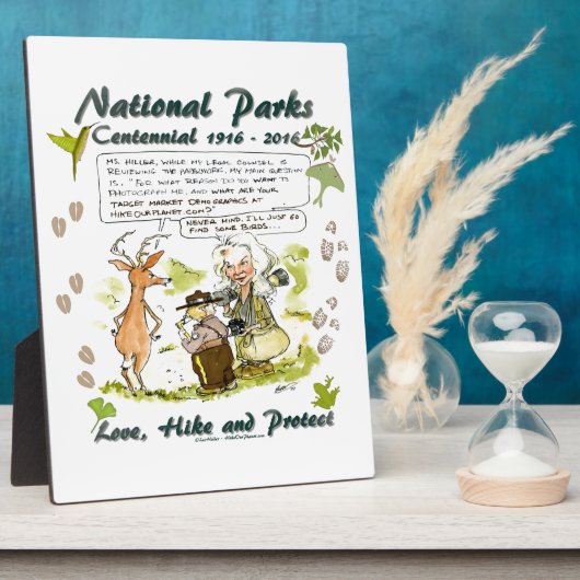 国立公園百年記念写真家漫画 フォトプラーク (側面)