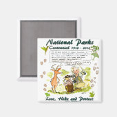 国立公園百年記念写真家漫画 マグネット (正面/裏面)