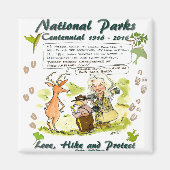 国立公園百年記念写真家漫画 マグネット (正面)