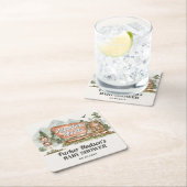 国立公園赤ちゃんシャワーパーティーコースター スクエアペーパーコースター (インサイチュ)