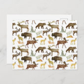 国立公園野生動物用はがき ポストカード (正面/裏面)