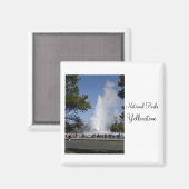 国立公園 – イエローストーンマグネット マグネット (正面/裏面)