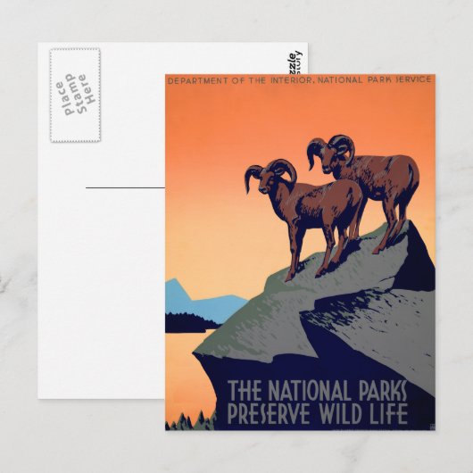 国立公園 ポストカード (正面/裏面)