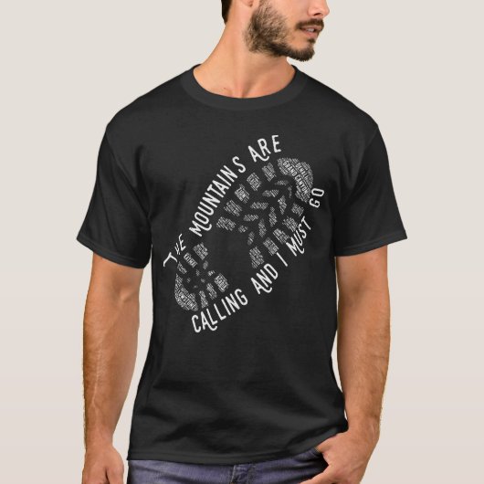 国立公園 山が呼んでいる Tシャツ (正面)