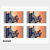 国立公園 長方形シール (シート)