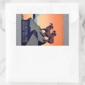 国立公園 長方形シール (バッグ)