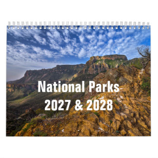 国立公園 2027年&2028年 カレンダー