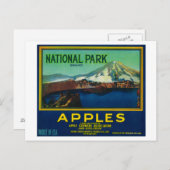 国立公園Apple Crate LabelHood川、または ポストカード (正面/裏面)