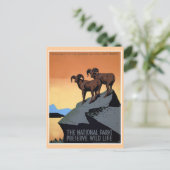 国立公園WPA旅行ポスター ポストカード (スタンド正面)