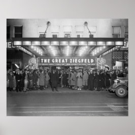 国立劇場、1936年。ヴィンテージ写真 ポスター