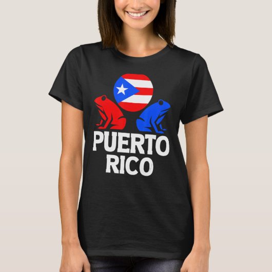 国立動物プエルトリコプエルトリカボリグアP Tシャツ (正面)