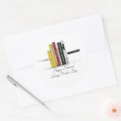 国立図書館の労働者」日 ラウンドシール (封筒)