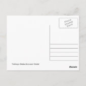 国立図書館、スペイン港、トリニダード・はがき ポストカード (裏面)