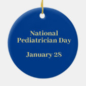 国立小児科デイテディベアオーナメント セラミックオーナメント (裏面)