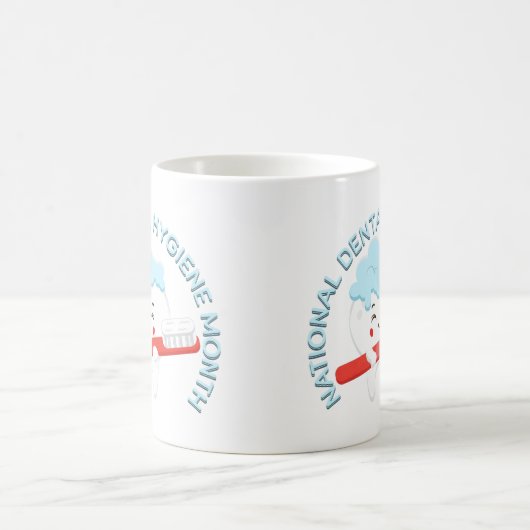 国立歯科衛生月間ハッピーティース コーヒーマグカップ (中央)