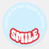 国立歯科衛生月間 ラウンドシール (正面)