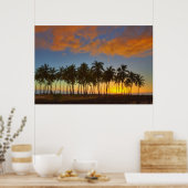 国立歴史公園の夕日プーホヌア王 ポスター (キッチン)