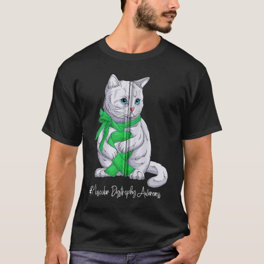 国立筋ジストロフィー認識度月緑 Tシャツ (正面)