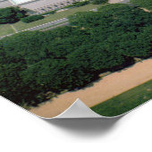 国立美術館の航空写真 ポスター (角)