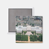 国立美術館の航空写真 マグネット (正面/裏面)