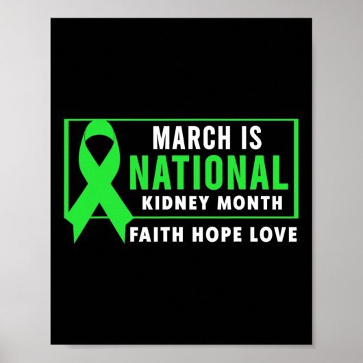 国立腎臓病認識度月 ポスター (正面)