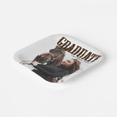 国立西洋大学院写真女性のカーボーイ卒業 ペーパープレート (傾斜あり)