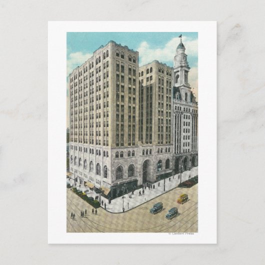 国立貯蓄銀行の外観 ポストカード (正面)