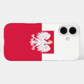 国章入りのポーランド国旗 Case-Mate iPhoneケース (裏面 (横))