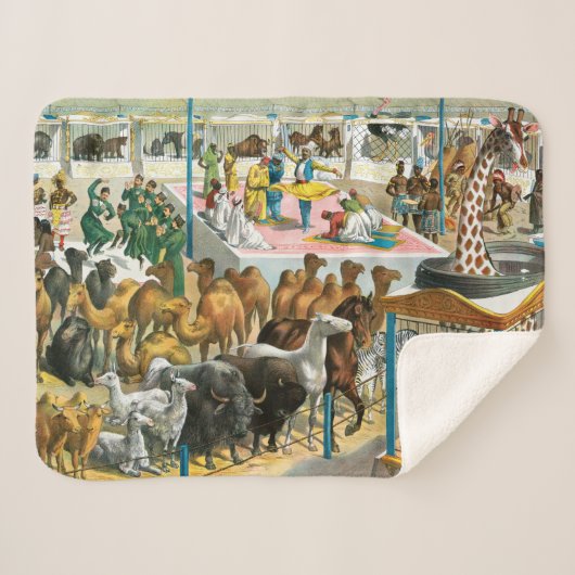 国籍を持つ人々のサーカス違うポスター シェルパブランケット (正面(横))