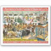 国籍を持つ人々のサーカス違うポスター シール (正面)