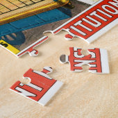 国籍を持つ人々のサーカス違うポスター ジグソーパズル (側面)