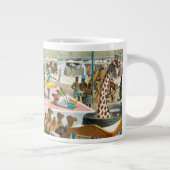 国籍を持つ人々のサーカス違うポスター ジャンボコーヒーマグカップ (右)