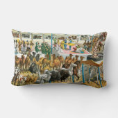 国籍を持つ人々のサーカス違うポスター ランバークッション (裏面)