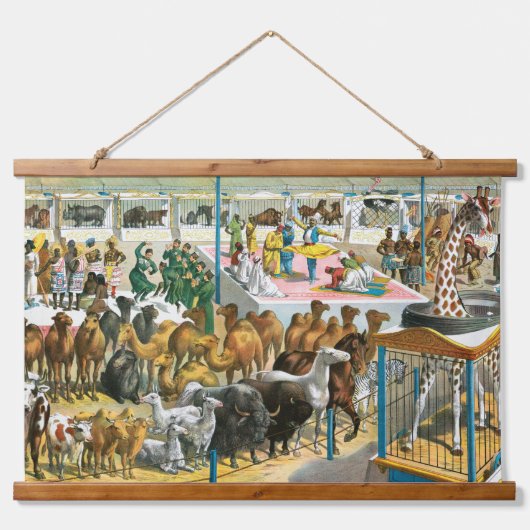 国籍を持つ人々のサーカス違うポスター 吊り下げ型タペストリー (正面)