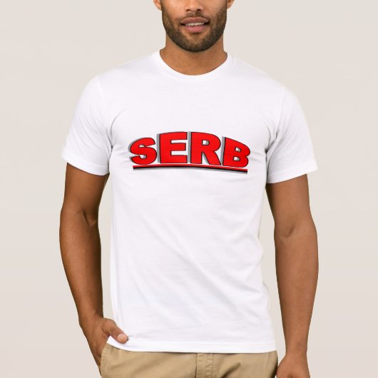 国籍- "セルビア" Tシャツ (正面)