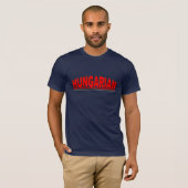 国籍- "ハンガリー語" Tシャツ (正面フル)
