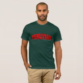 国籍- "ペルー" Tシャツ (正面フル)