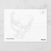 国納屋周囲の庭のねり写真葉書 ポストカード (裏面)