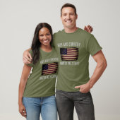 国素晴らしと神の愛国心のあるアメリカ国旗 Tシャツ (ユニセックス)