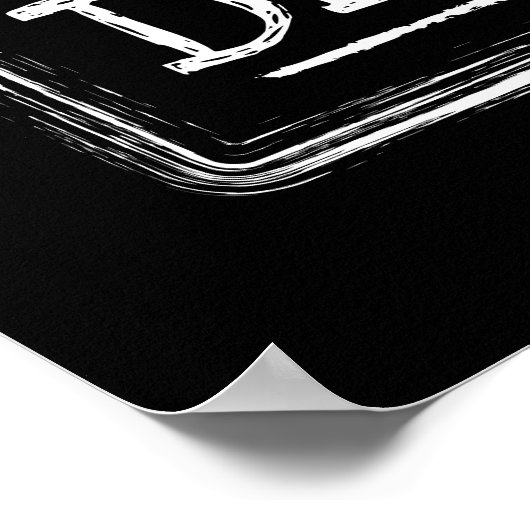 国素晴らしの基本的な人間の品格ブラック ポスター (角)